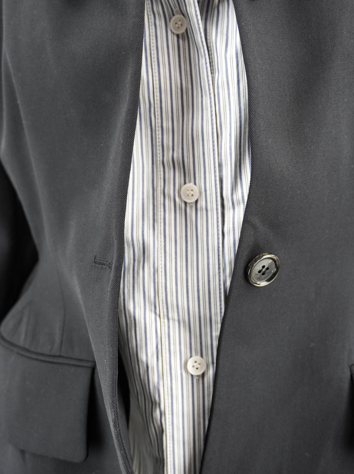 Pushbutton Layered Blazer in Navy - Discounts on PushBUTTON at UAL