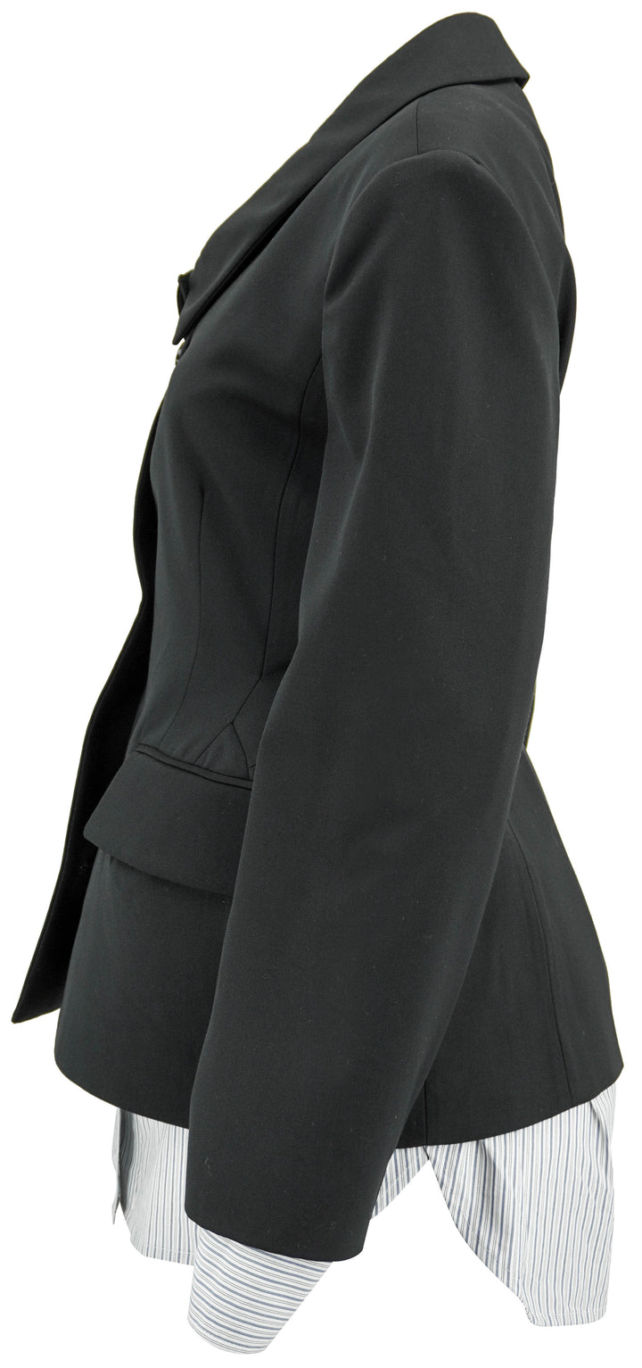 Pushbutton Layered Blazer in Navy - Discounts on PushBUTTON at UAL
