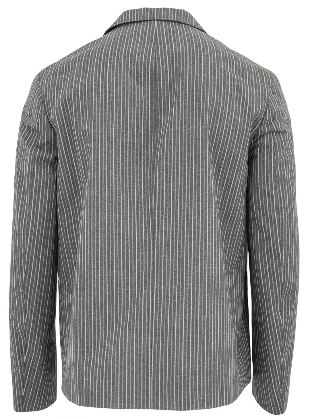 Marni Distressed-Effect Striped Blazer in Grey - Discounts on Marni at UAL