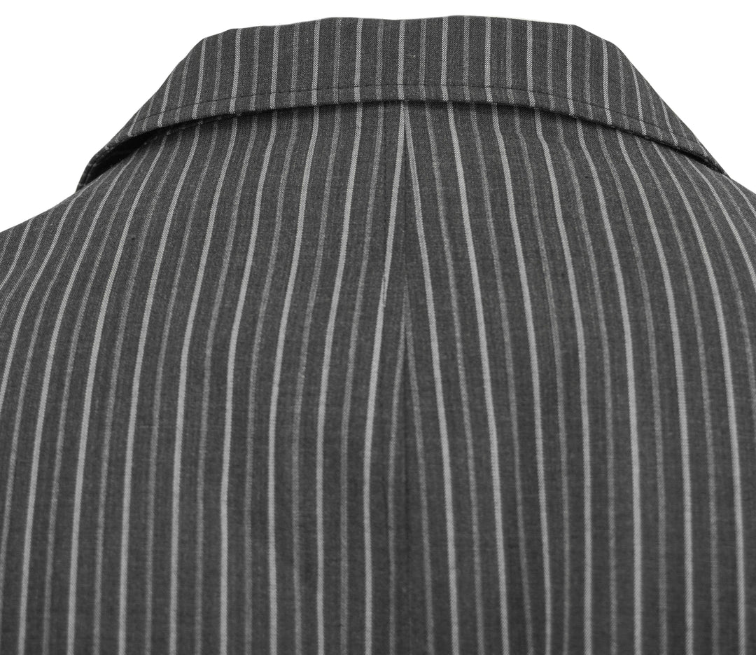 Marni Distressed-Effect Striped Blazer in Grey - Discounts on Marni at UAL