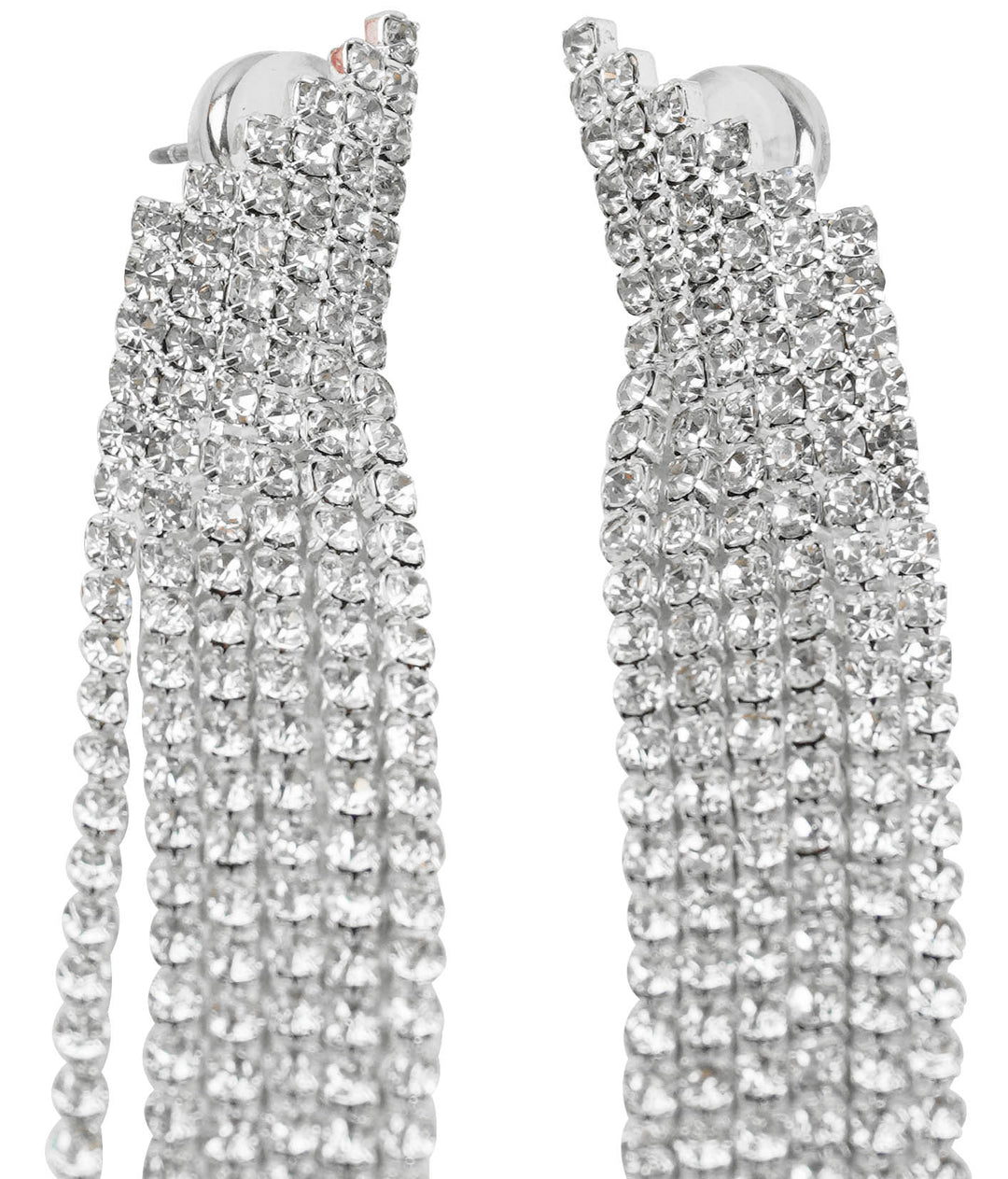 Shashi Crystal Drop Earrings in Silver - Discounts on Shashi at UAL