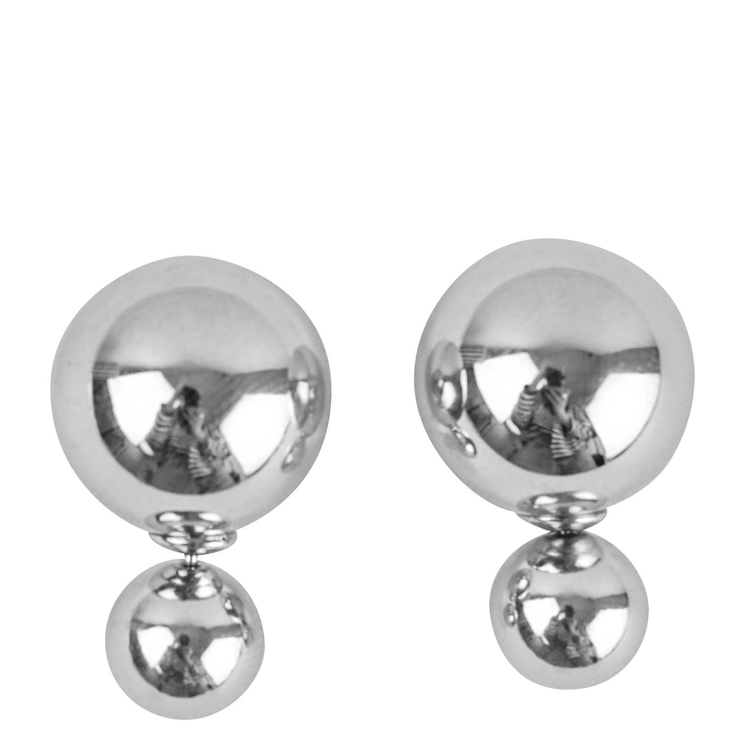 Shashi Double Ball Earrings in Silver - Discounts on Shashi at UAL