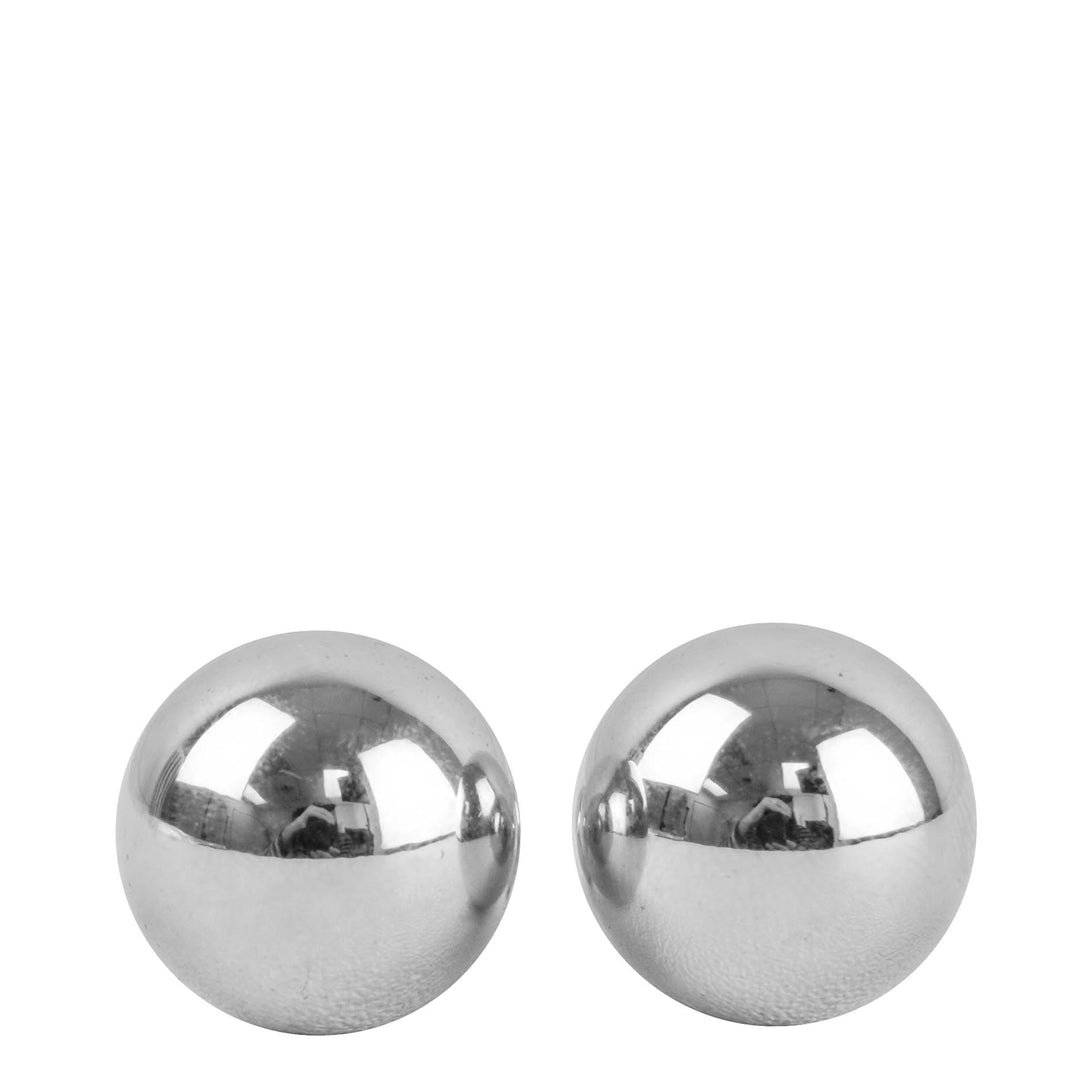 Shashi Double Ball Earrings in Silver - Discounts on Shashi at UAL