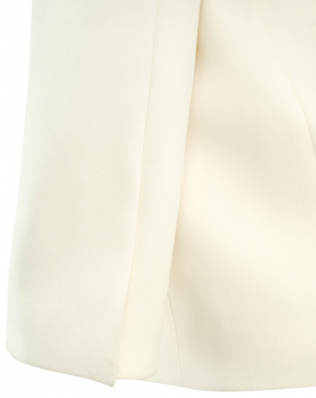 Area Crystal Brooch Blazer in Cream - Discounts on AREA at UAL