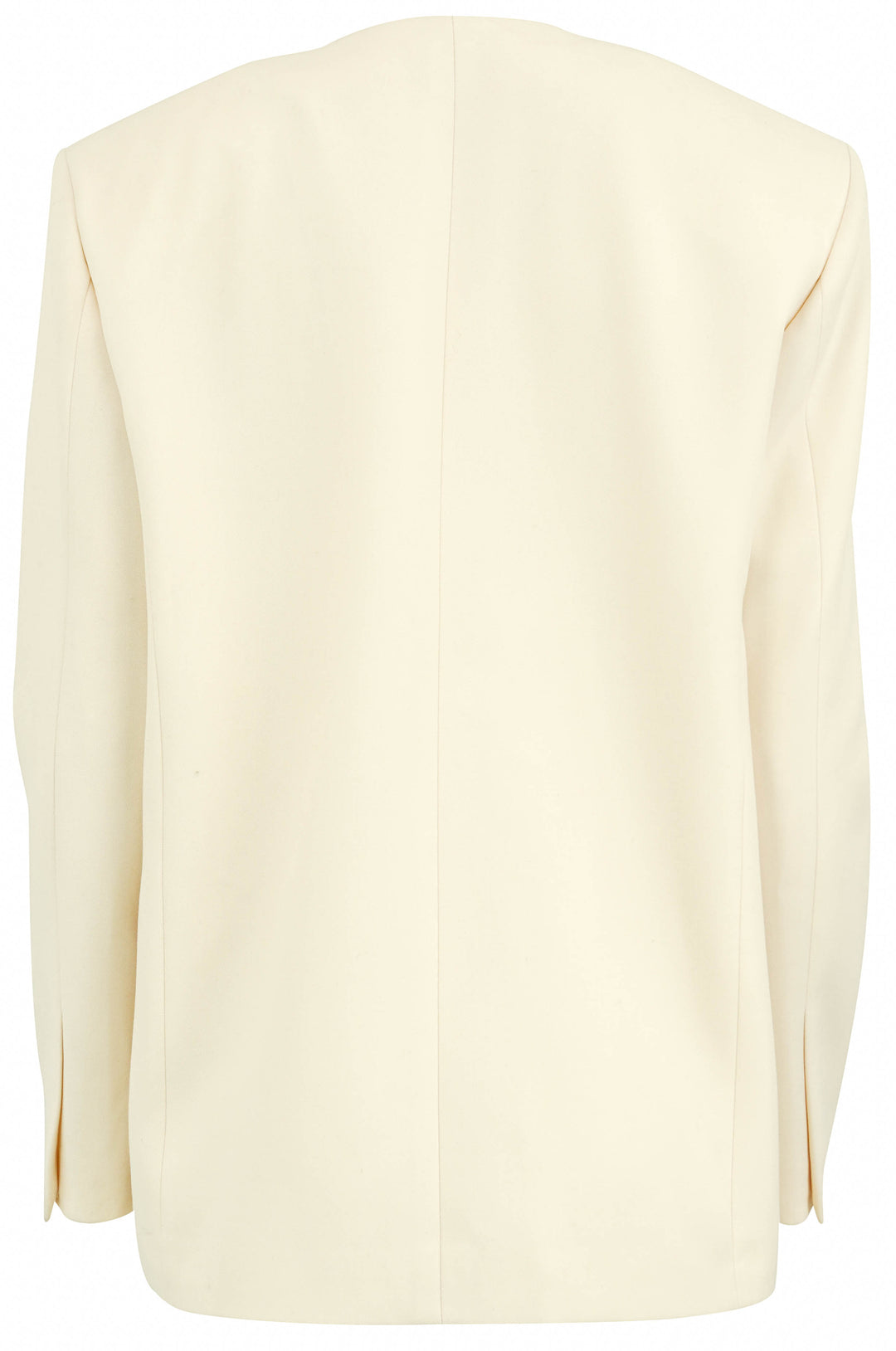 Area Crystal Brooch Blazer in Cream - Discounts on AREA at UAL