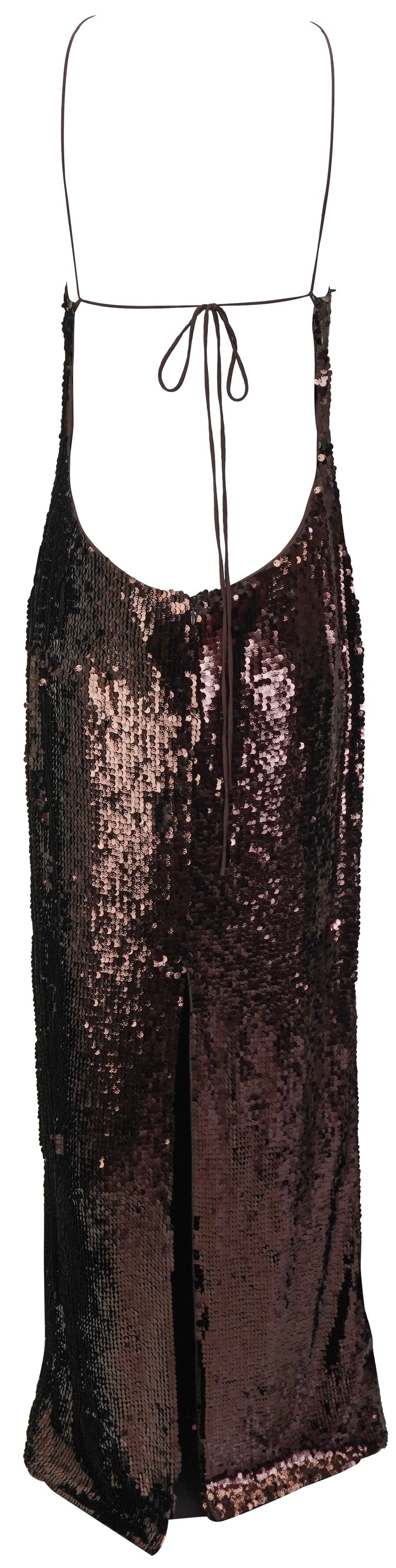 Magda Butrym Floral Appliqué Sequin Gown in Brown - Discounts on Magda Butrym at UAL