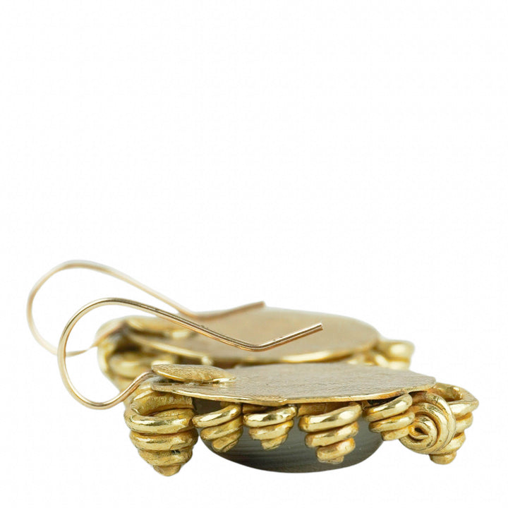 Ulla Johnson Zahara Earrings in Brown Jasper and Gold - Discounts on Ulla Johnson at UAL