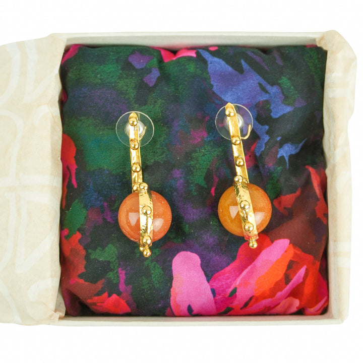 Ulla Johnson Ismene Earrings in Pink Aventurine - Discounts on Ulla Johnson at UAL