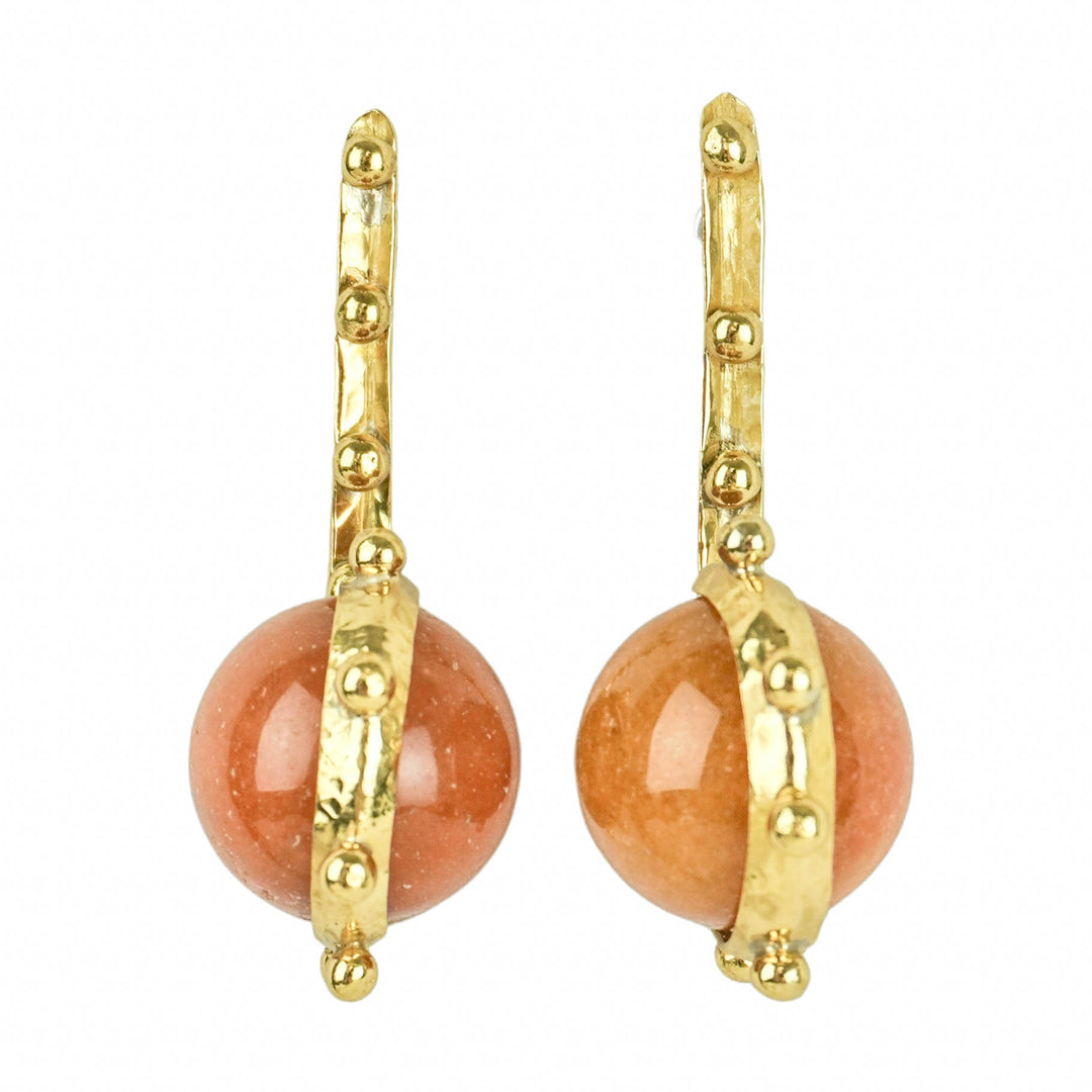 Ulla Johnson Ismene Earrings in Pink Aventurine - Discounts on Ulla Johnson at UAL