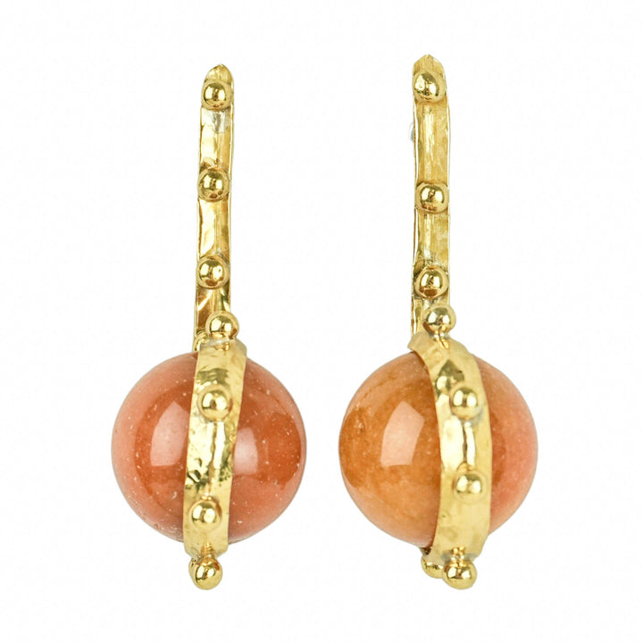 Ulla Johnson Ismene Earrings in Pink Aventurine - Discounts on Ulla Johnson at UAL