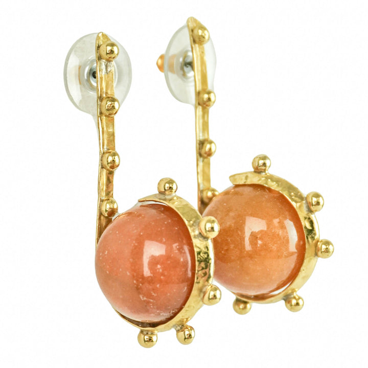 Ulla Johnson Ismene Earrings in Pink Aventurine - Discounts on Ulla Johnson at UAL