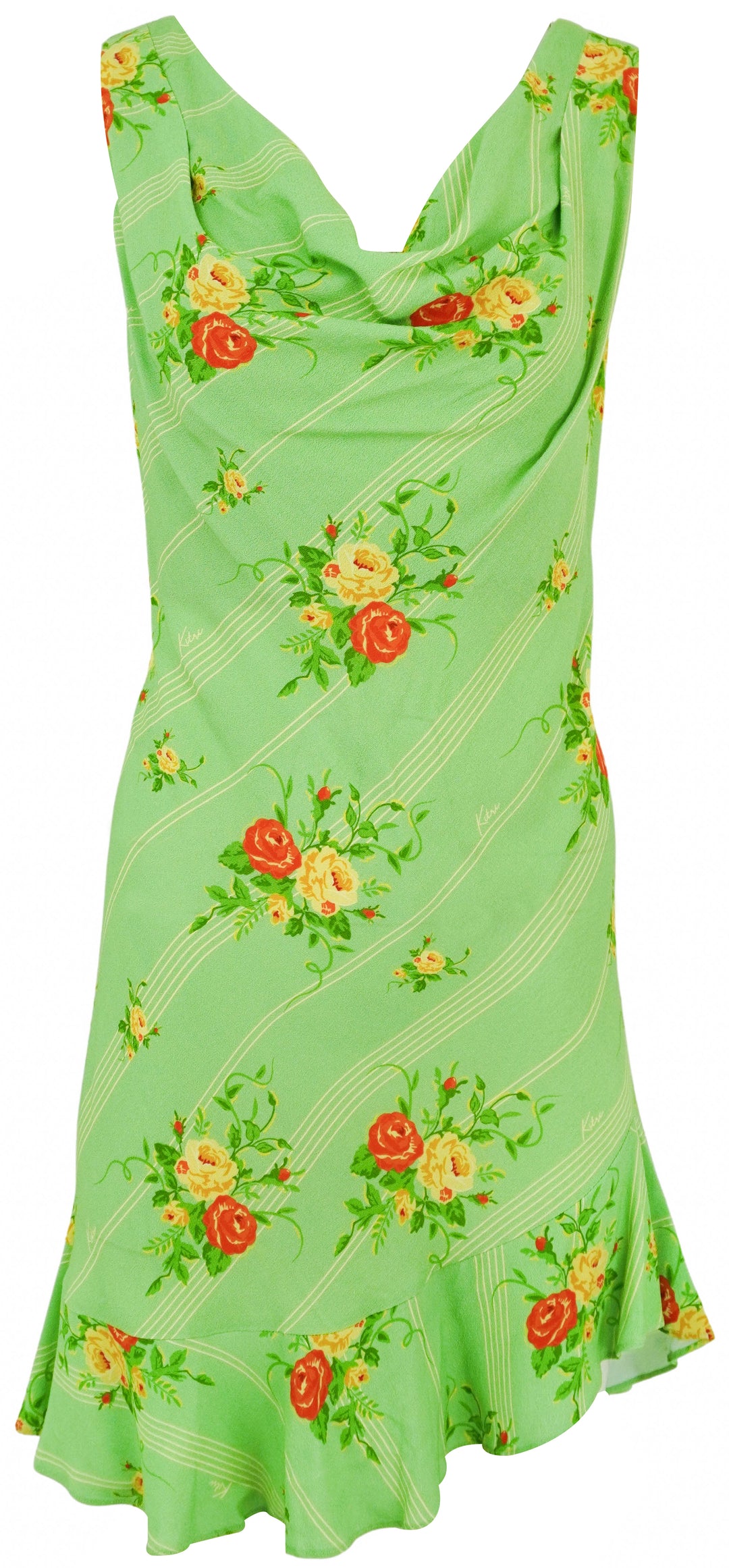 Kitri Roberta Dress in Green Wallpaper Rose - Discounts on Kitri at UAL