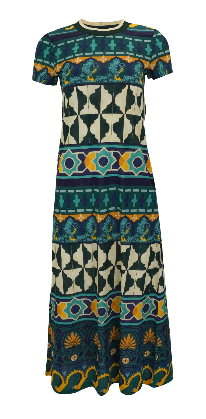 La DoubleJ. Sporty Swing Dress in Emerald