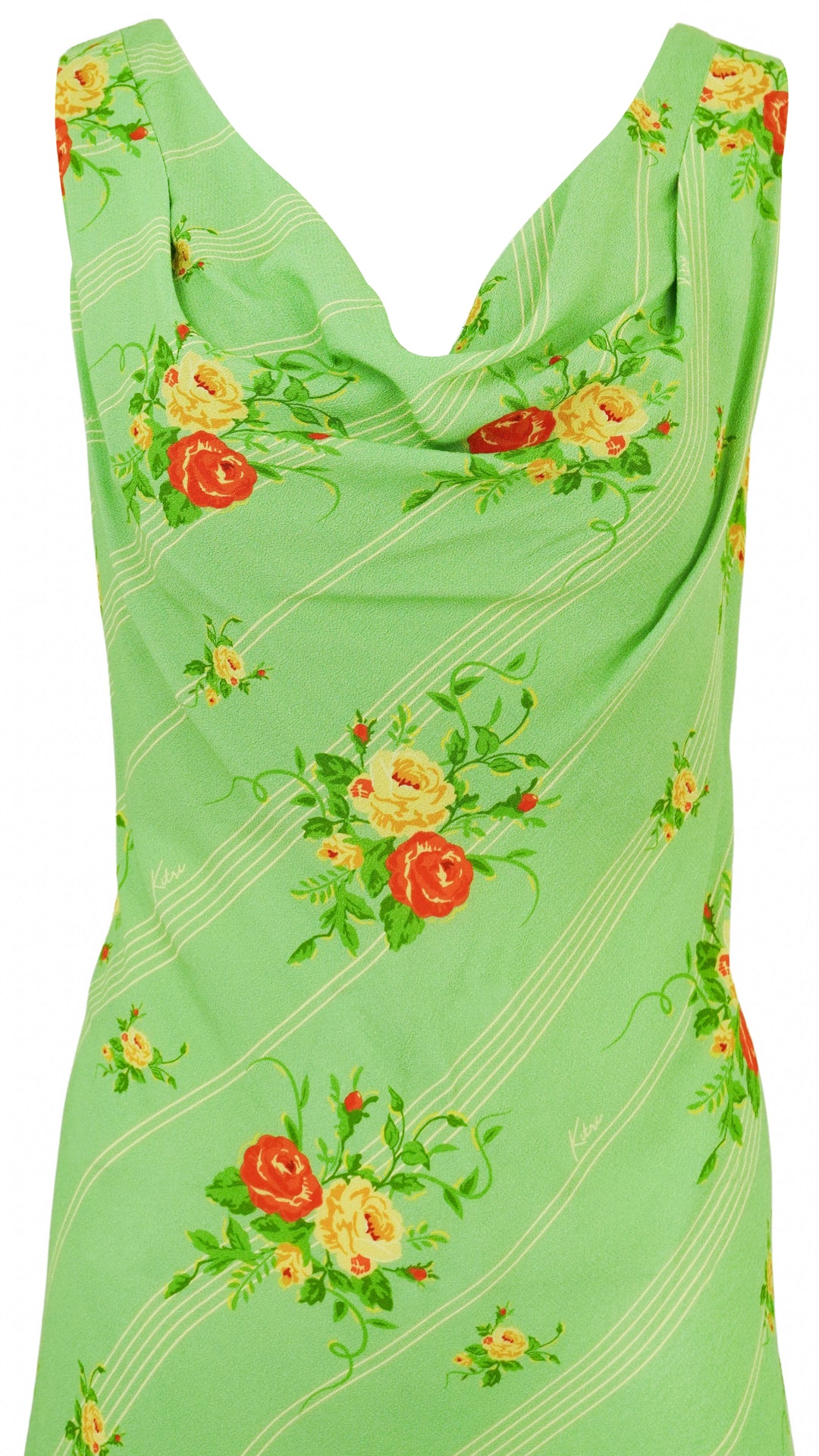 Kitri Roberta Dress in Green Wallpaper Rose - Discounts on Kitri at UAL