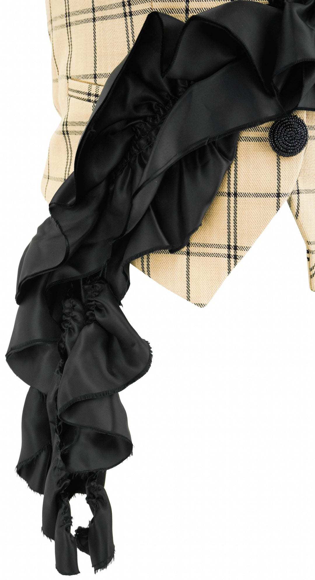 Hellessy Pasqual Vest in Tan and Black Check - Discounts on Hellessy at UAL