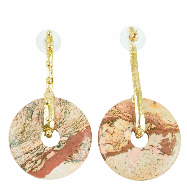 Ulla Johnson Isla Earrings in Jasper and Brass - Discounts on Ulla Johnson at UAL