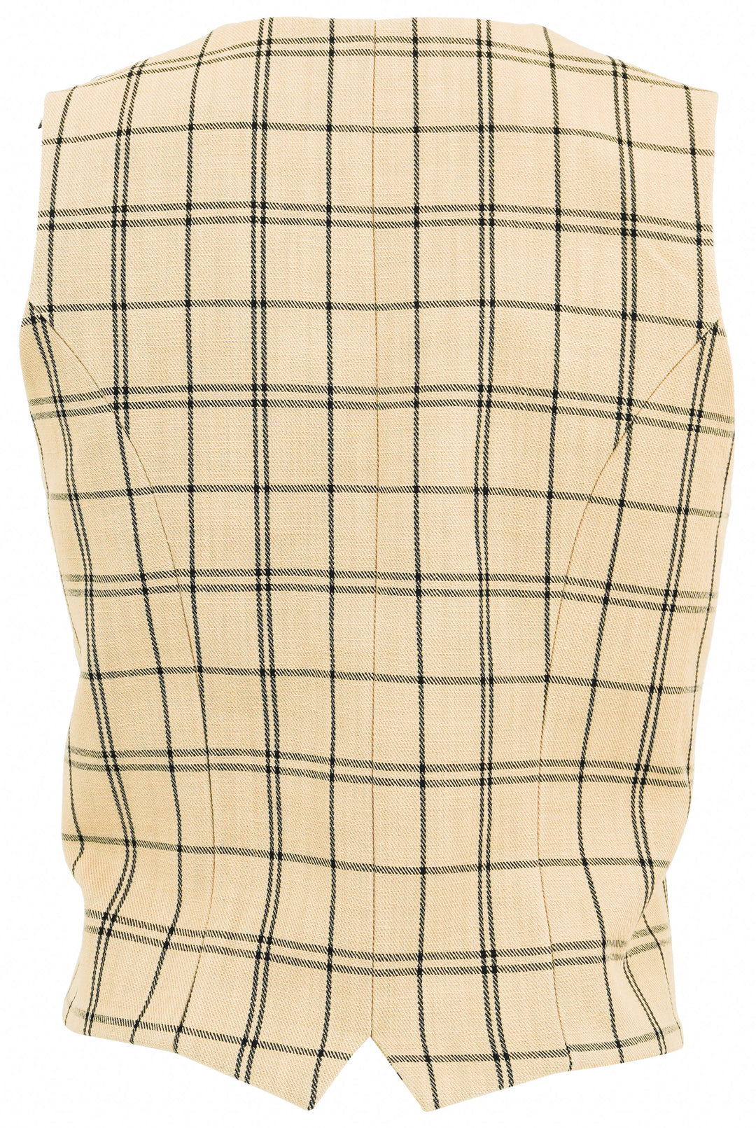 Hellessy Pasqual Vest in Tan and Black Check - Discounts on Hellessy at UAL