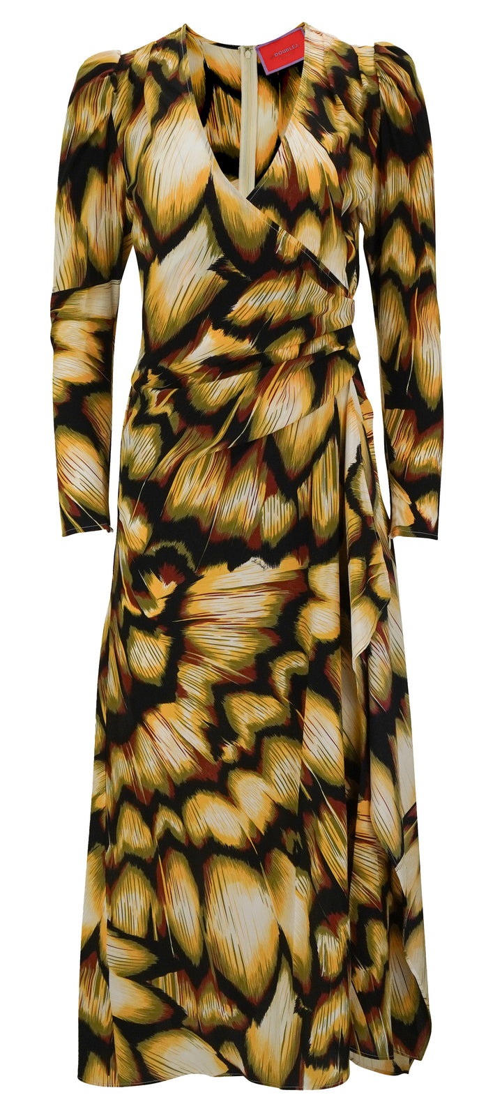 La DoubleJ. Femme Dress in Black/Gold Multi