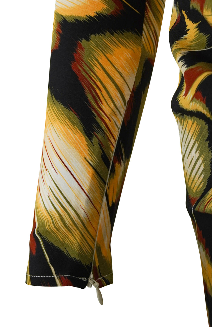 La DoubleJ. Femme Dress in Black/Gold Multi