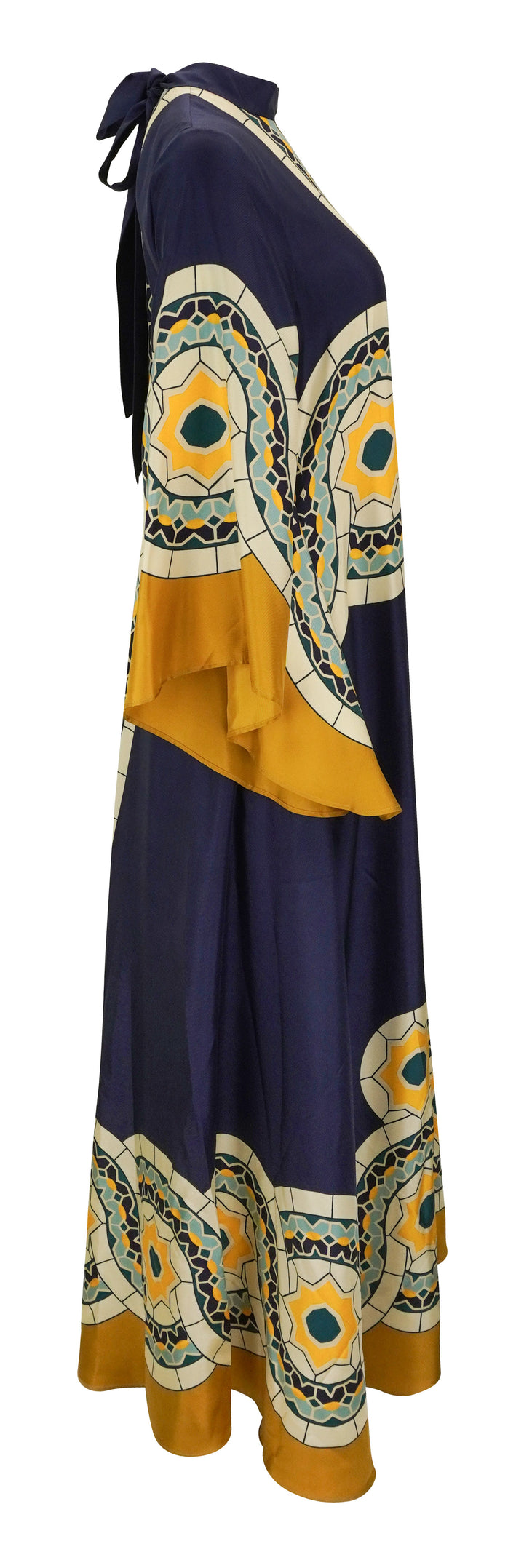 La DoubleJ. Magnifico Dress in Navy/Gold Multi