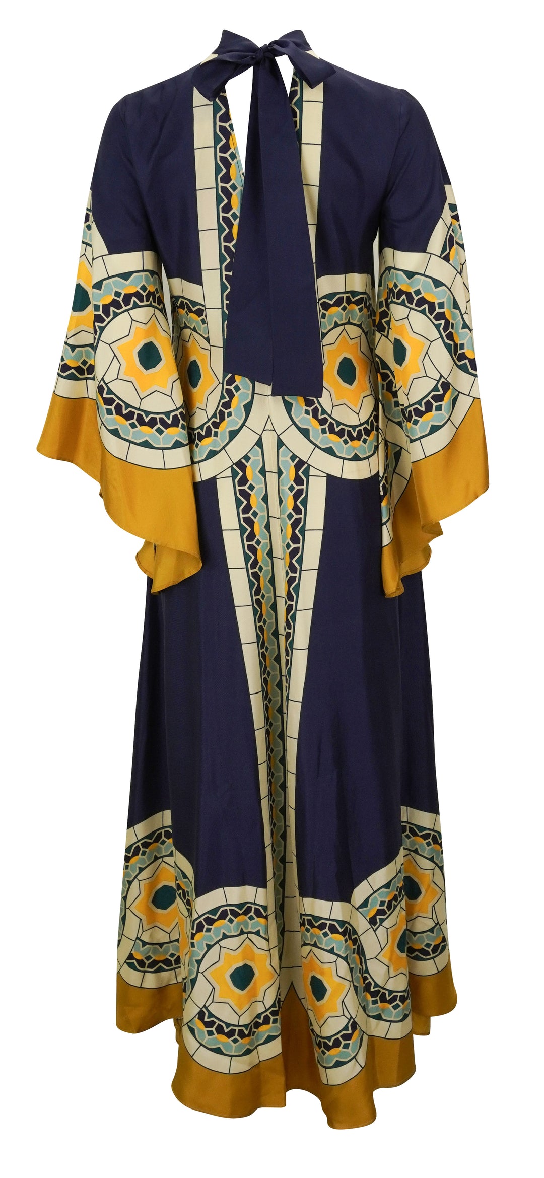 La DoubleJ. Magnifico Dress in Navy/Gold Multi