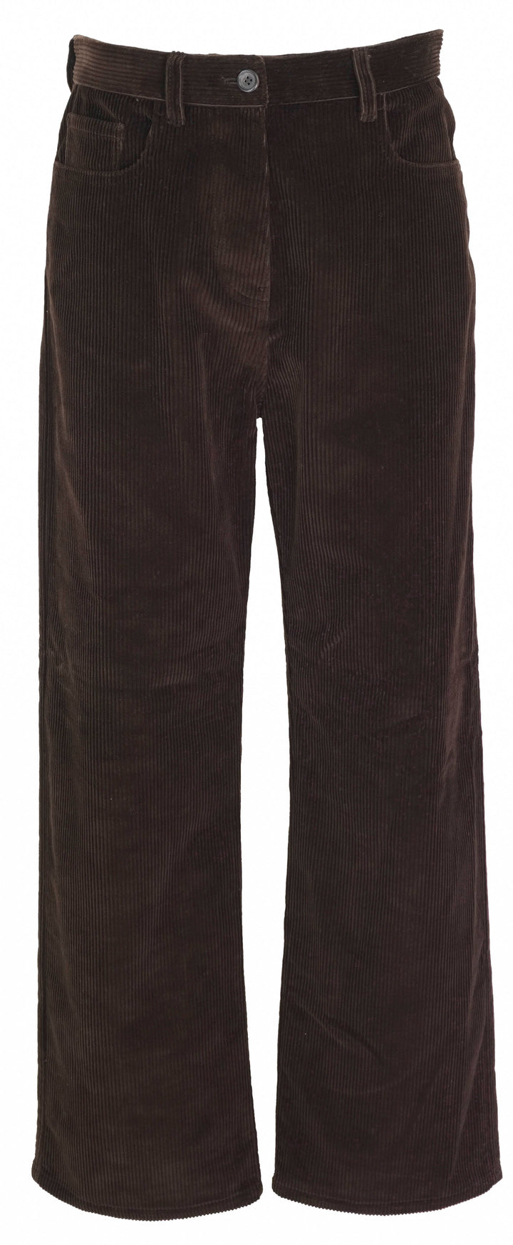 Miu Miu Corduroy Wide Leg Pants in Cocoa Brown - Discounts on Miu Miu at UAL