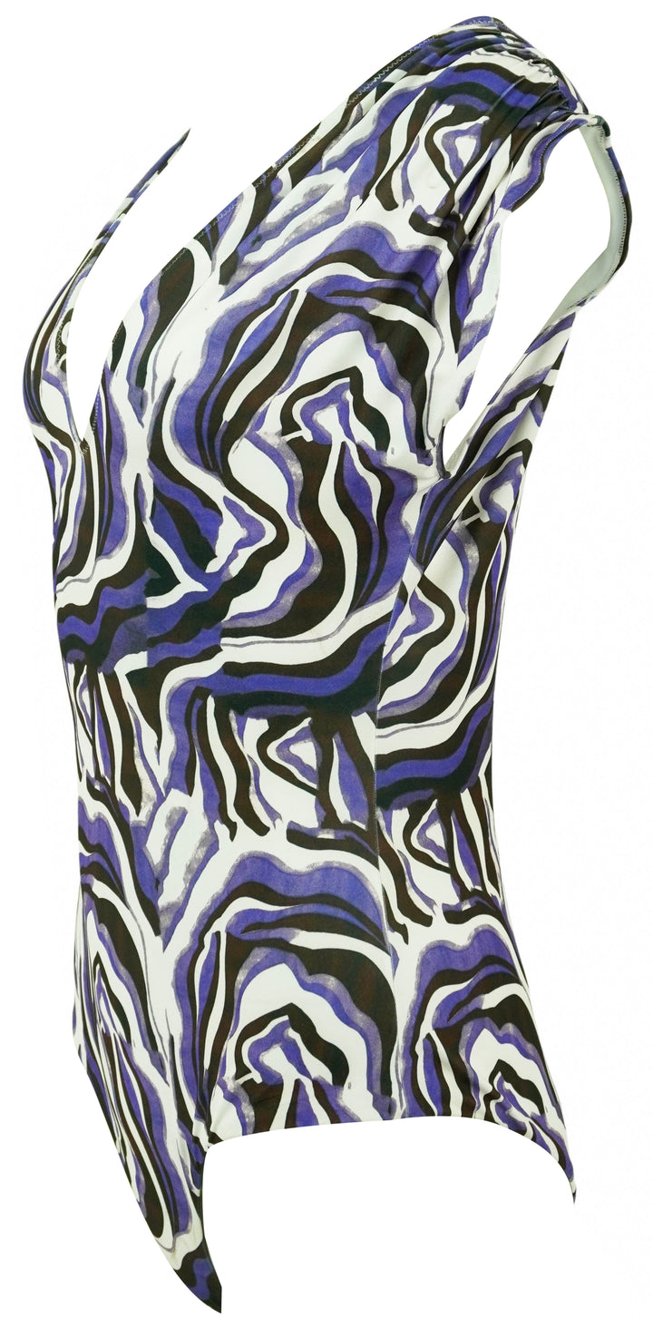 Carolina K Lisette One Piece Swimsuit in Purple Multi - Discounts on Carolina K at UAL