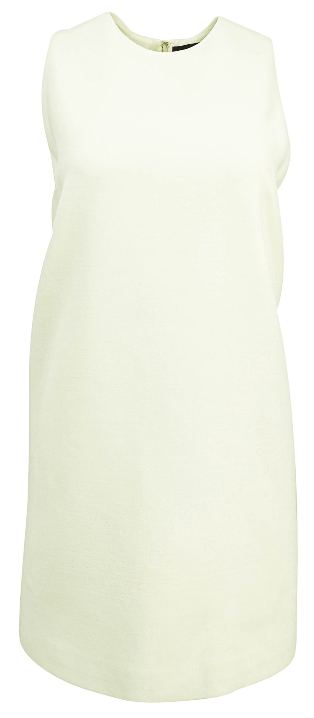 Brandon Maxwell Alana Wool Shift Dress in Off White - Discounts on Brandon Maxwell at UAL