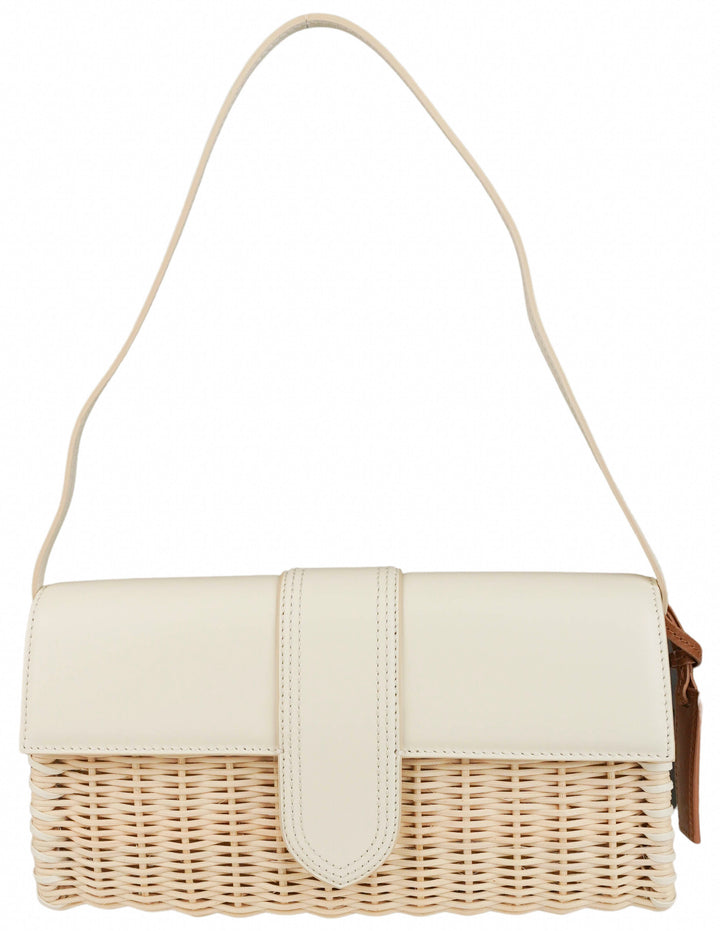 Jacquemus Le Bamino Long Sier Bag in Cream
