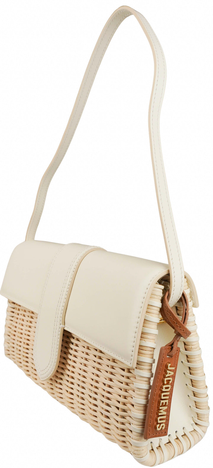 Jacquemus Le Bamino Long Sier Bag in Cream