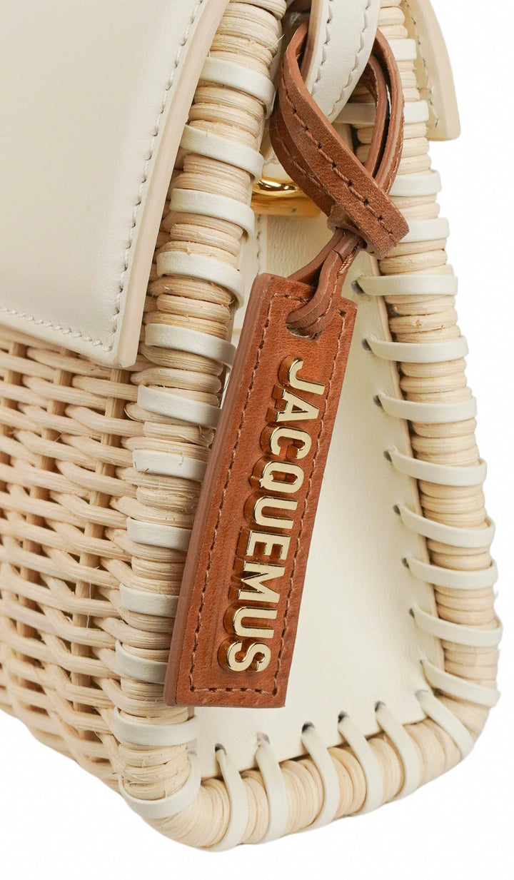 Jacquemus Le Bamino Long Sier Bag in Cream