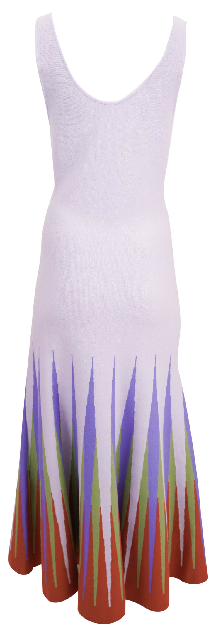 Etro Knit-Jacquard V-Neck Dress in Gray - Discounts on Etro at UAL