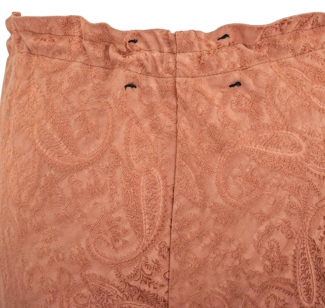 Song For The Mute Bias Flared Pants in Salmon Paisley