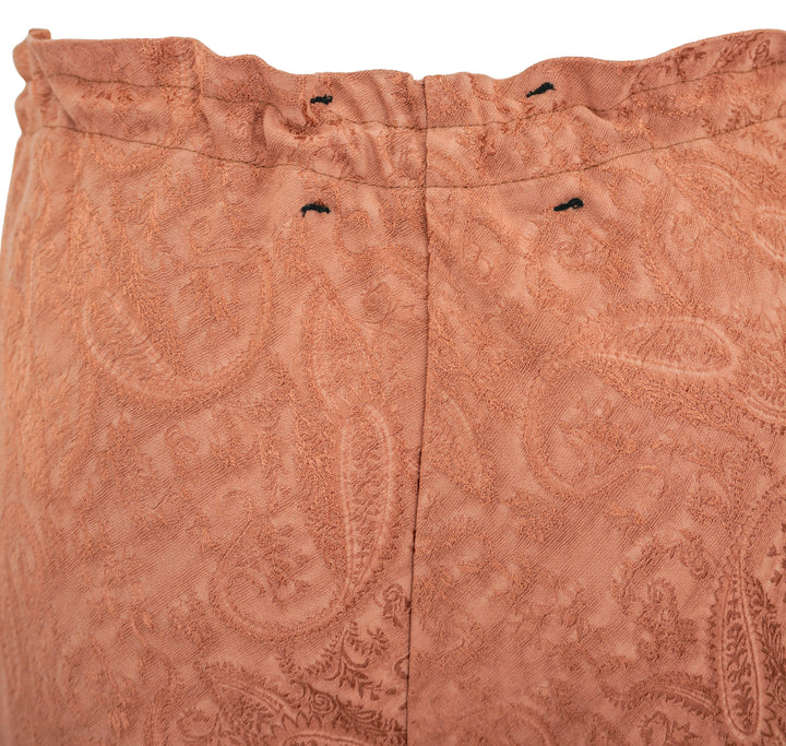 Song For The Mute Bias Flared Pants in Salmon Paisley