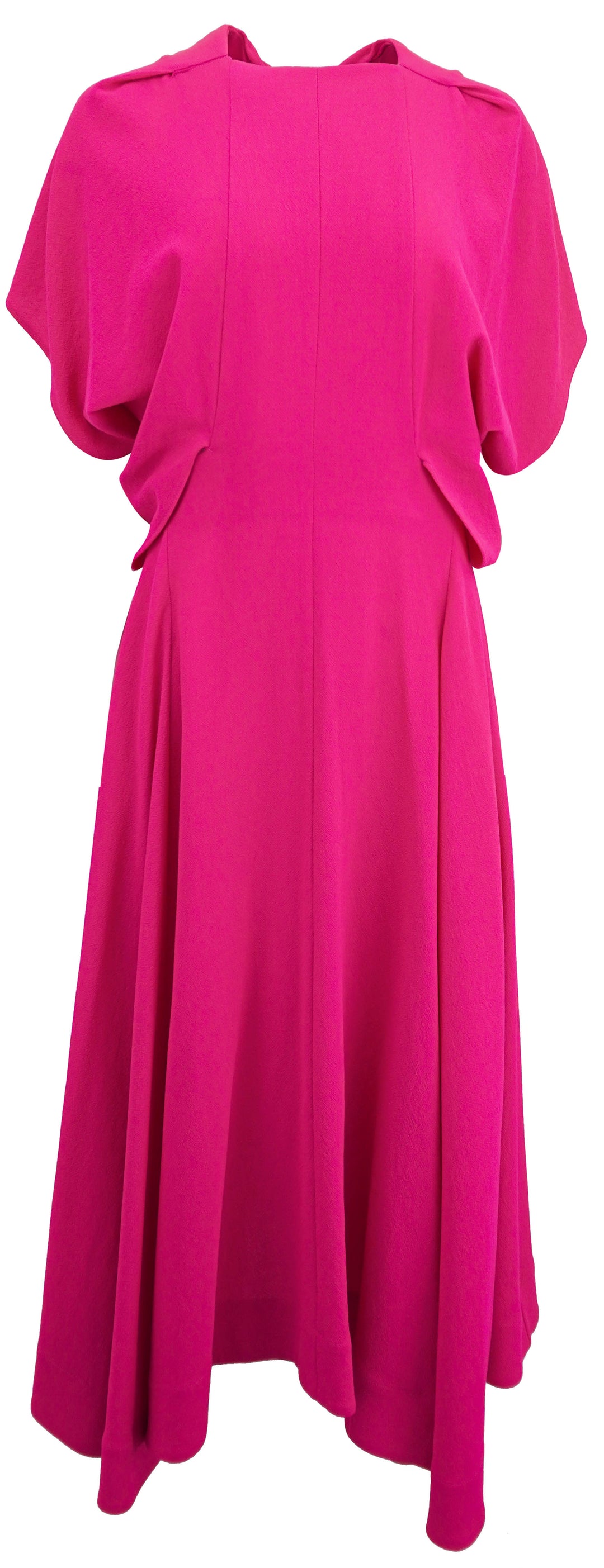 Colville Wool Crepe Dress in Fuchsia - Discounts on Colville at UAL