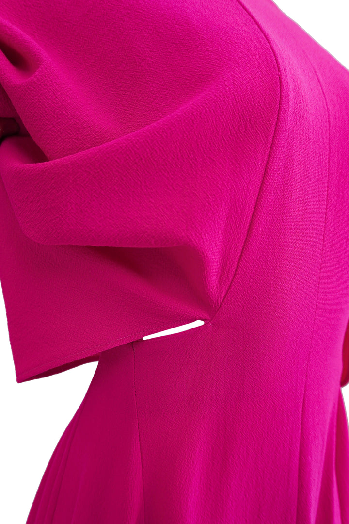Colville Wool Crepe Dress in Fuchsia - Discounts on Colville at UAL