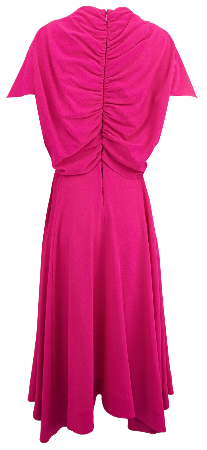Colville Wool Crepe Dress in Fuchsia - Discounts on Colville at UAL