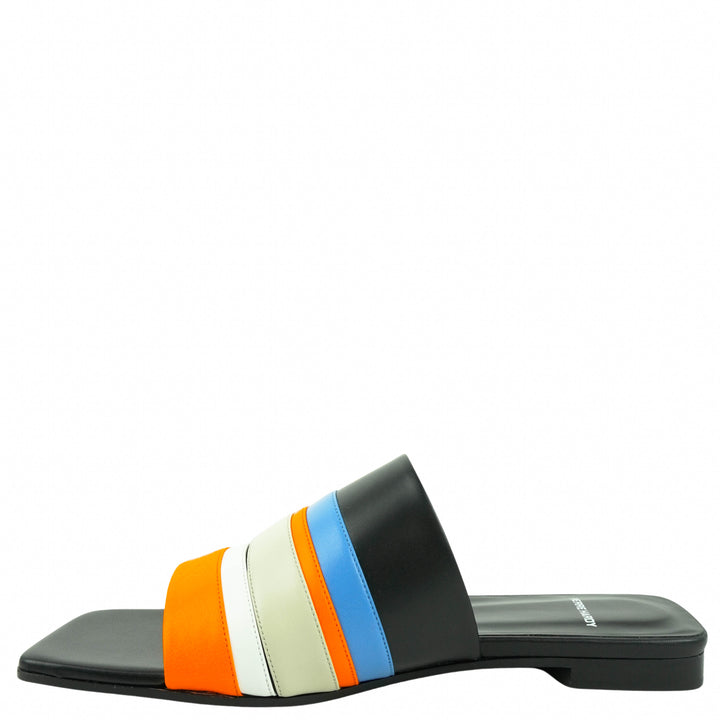 Pierre Hardy Sandals in Blue, Black and Orange - Discounts on Pierre Hardy at UAL