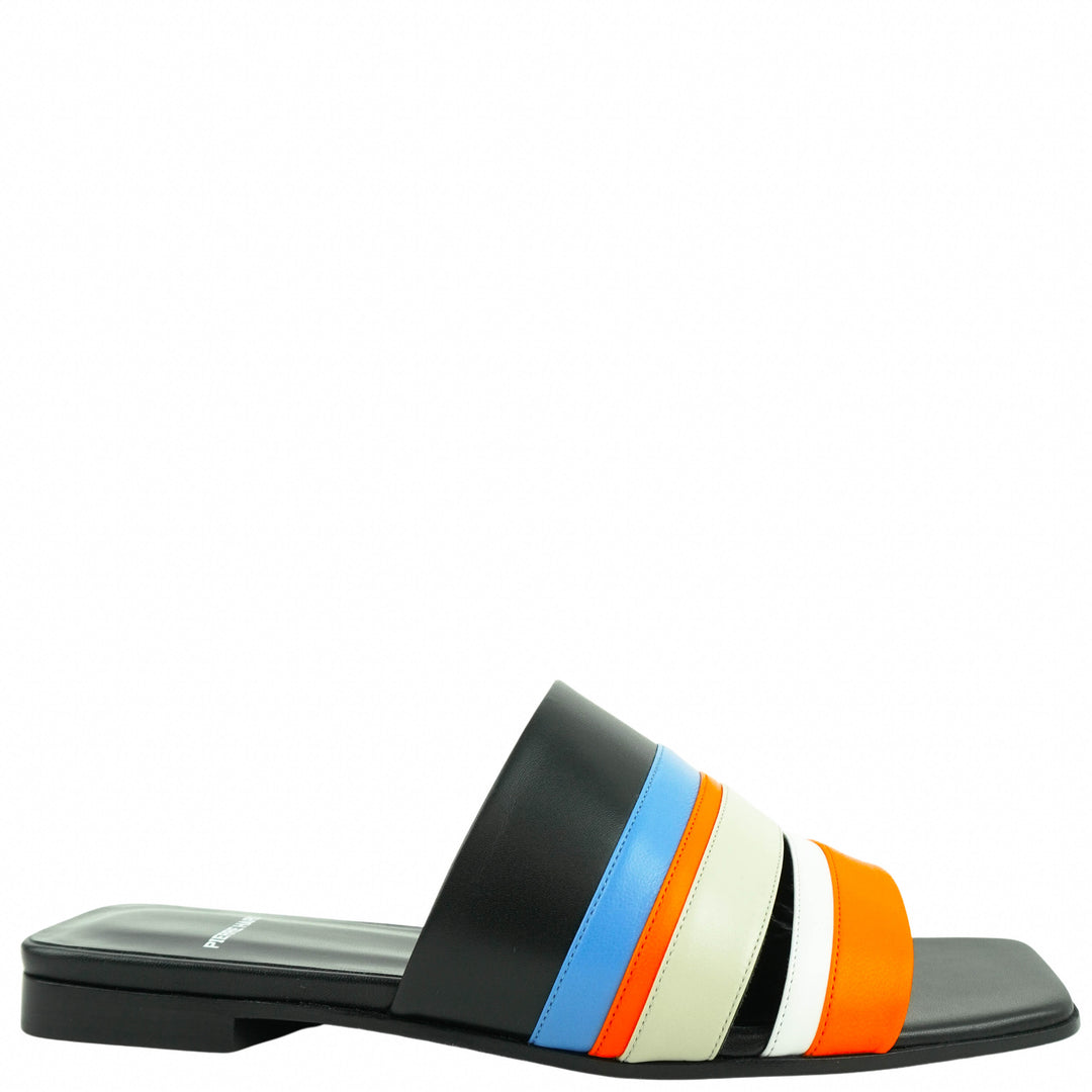 Pierre Hardy Sandals in Blue, Black and Orange - Discounts on Pierre Hardy at UAL