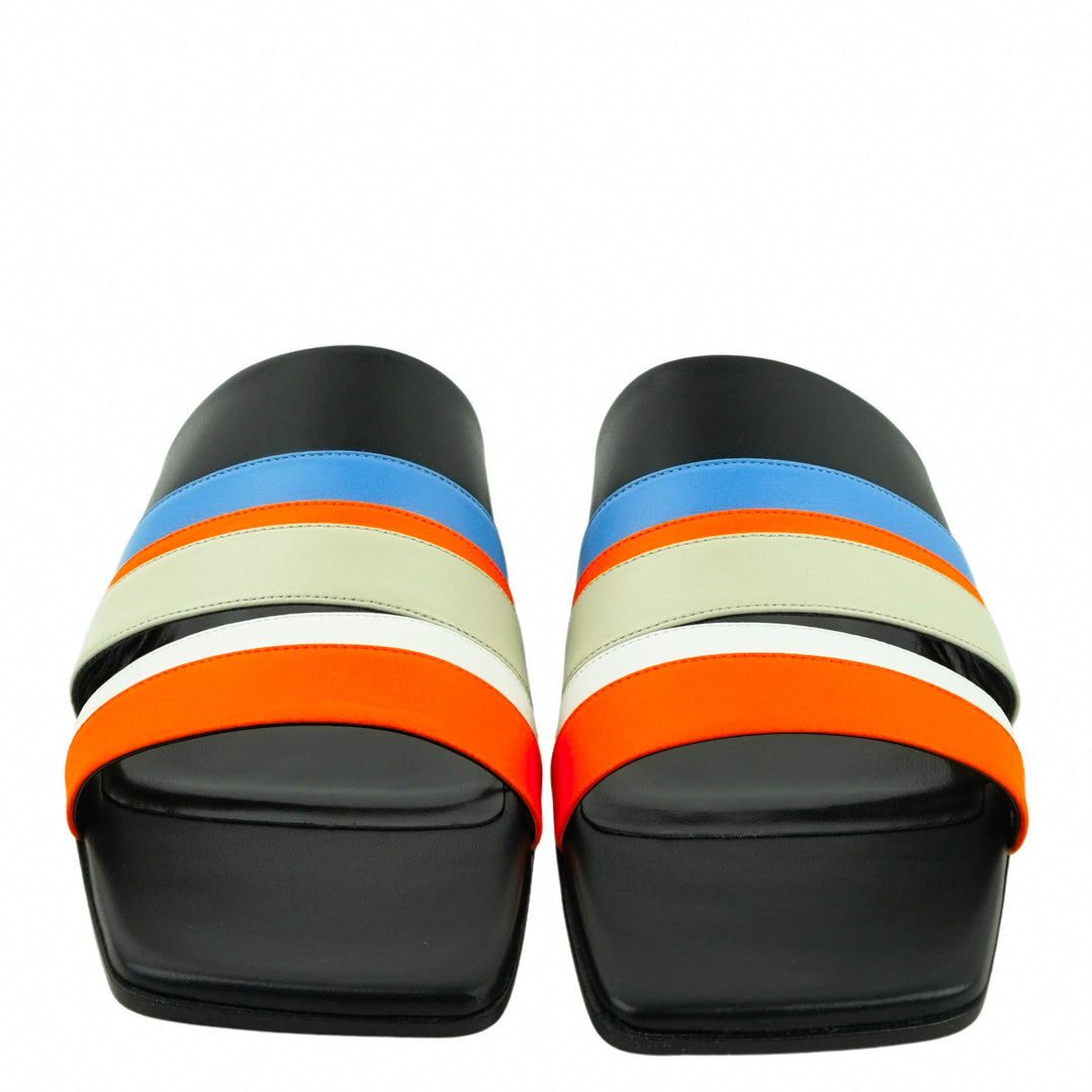 Pierre Hardy Sandals in Blue, Black and Orange - Discounts on Pierre Hardy at UAL
