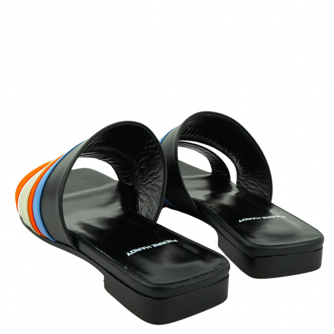 Pierre Hardy Sandals in Blue, Black and Orange - Discounts on Pierre Hardy at UAL