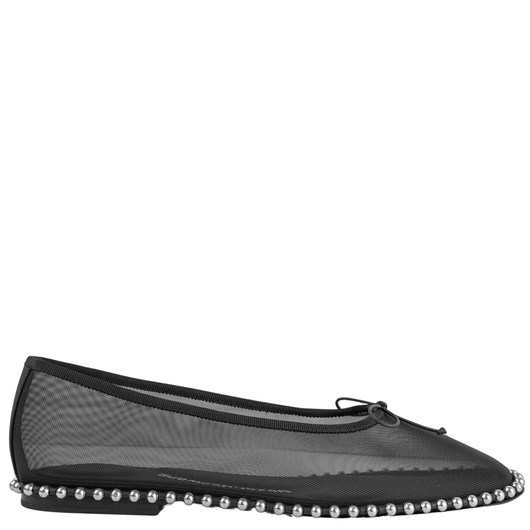 Alexander Wang Mesh Lina Ballchain Flats in Black - Discounts on Alexander Wang at UAL