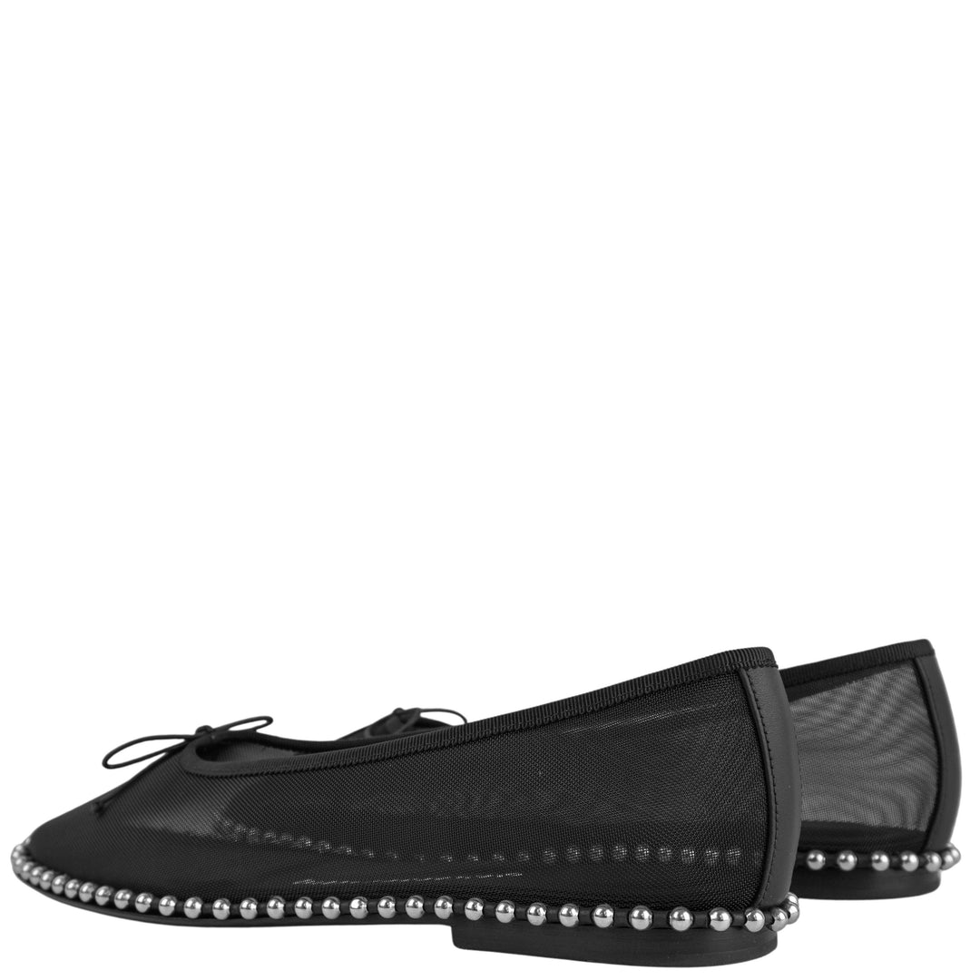 Alexander Wang Mesh Lina Ballchain Flats in Black - Discounts on Alexander Wang at UAL