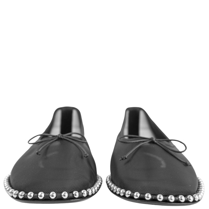 Alexander Wang Mesh Lina Ballchain Flats in Black - Discounts on Alexander Wang at UAL
