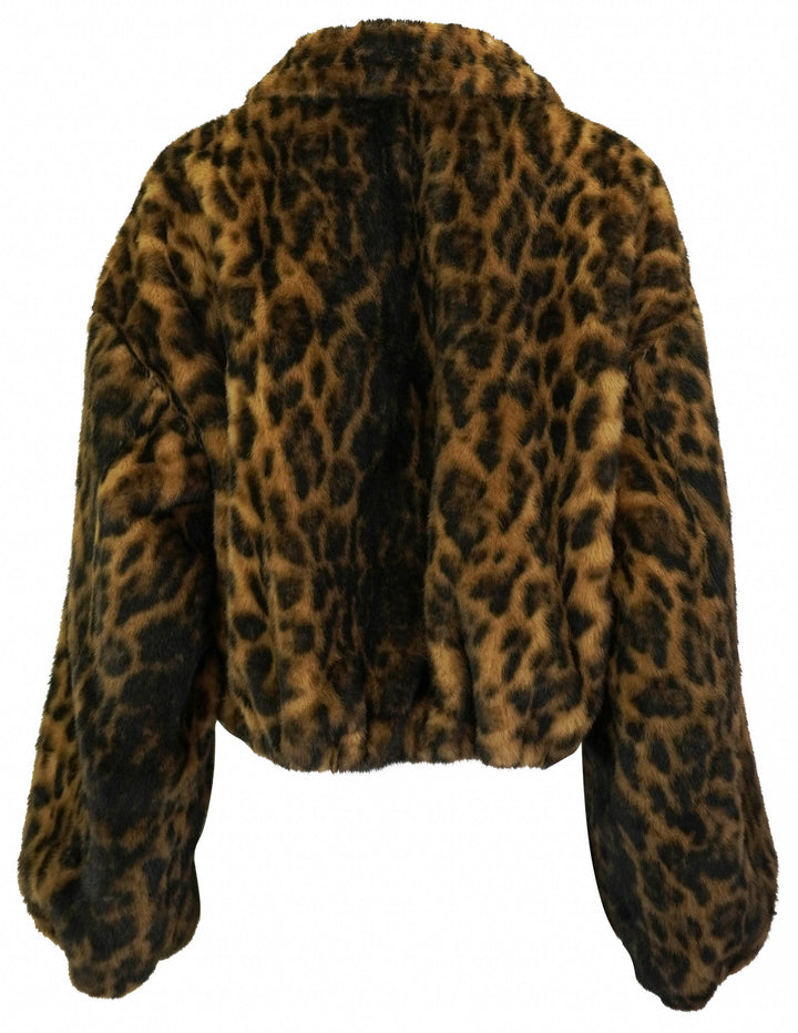 A.L.C. Esme Faux Fur Jacket in Leopard Print - Discounts on A.L.C. at UAL