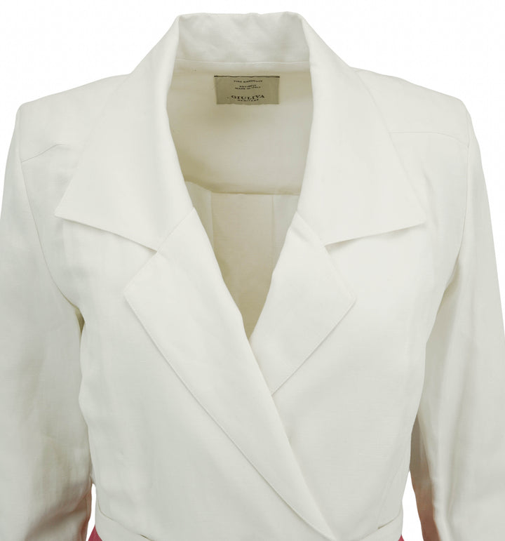 Giuliva Heritage Belted Wrap Dress in Pink/White - Discounts on Giuliva Heritage at UAL