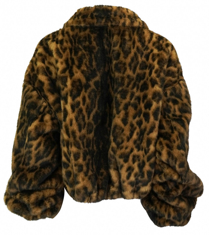 A.L.C. Esme Faux Fur Jacket in Leopard Print - Discounts on A.L.C. at UAL