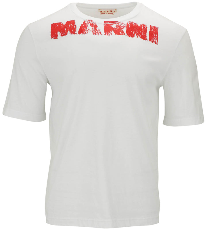 Marni Monolith T-Shirt in Lily White - Discounts on MARNI at UAL
