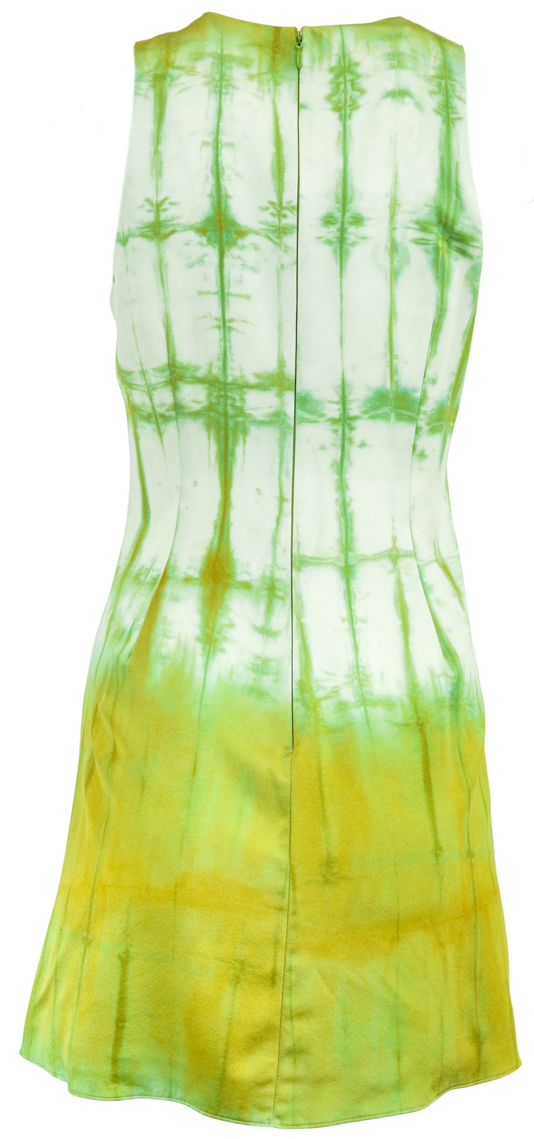 Alejandra Alonso Rojas Silk Dress in Green Shibori - Discounts on Alejandra Alonso Rojas at UAL