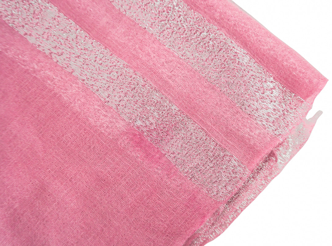 Bajra Cashmere Scarf in Pink and Silver - Discounts on Bajra at UAL